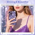 thumbnail image 4 of Funda FABSPARK para iPhone 16e 6.1" con Brillo Morado y Diamantes, 4 of 9
