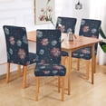 thumbnail image 2 of Yayeee 2 Pack Dining Chair Covers Stretch Parson Chairs Slipcovers Seat Protector, Starry Fireworks Pattern, 2 of 6