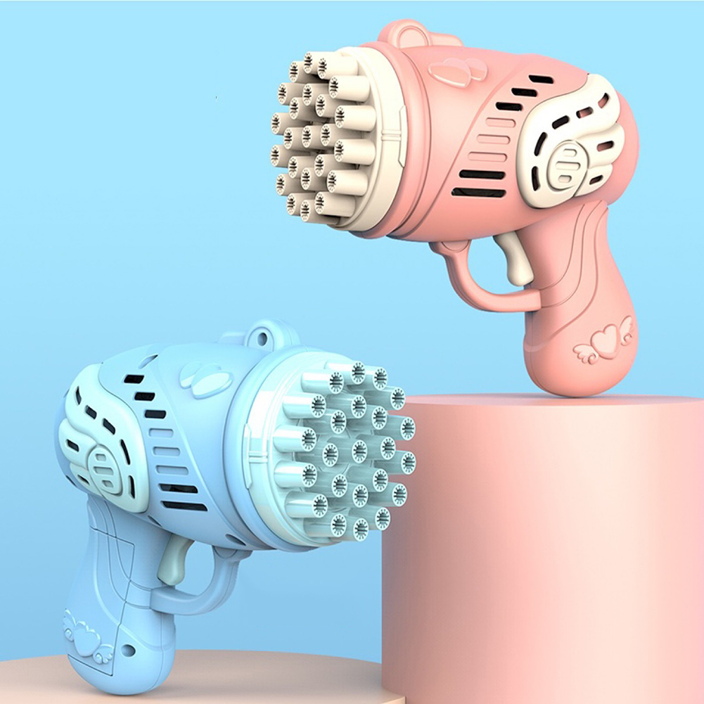 Macchina Per Bolle Per Bambini – Treno Soffiatore Di Bolle Con Luci E Musica – Giocattolo Estivo Per Esterni (Rosa+Giallo)
