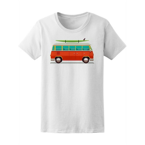 Cool Summer Surf Vintage Combi T-Shirt Women -Image by Shutterstock, Female XX-Large