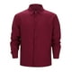 thumbnail image 2 of Camisa informal de lino para hombre con botones, manga larga y corte holgado, mezcla de poliéster para otoño, cuello en V, tallas S-XXXL, lavable a máquina, 2 of 8