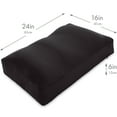thumbnail image 2 of Hit Notion Premium Microbead Pillow, Anti-Aging, Silk like Cover, Matte Black ~ Cover, Matte Black Large, 2 of 5