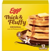 Eggo Thick and Fluffy Original Waffles, Frozen Breakfast, 23.2 oz, 12 Count