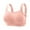 #0004-Pink, variant on Women's Plus Size Strapless Wireless Bra T-Shirt Style Full Coverage Push-Up Padded Soft Everyday Bra, Anti-Slip Comfortable Bras