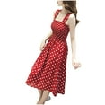 thumbnail image 6 of Drses‌‌ ‌‌‌‌‌‌‌‌‌‌‌‌‌‌‌‌‌‌‌‌‌‌‌‌‌‌‌‌‌‌‌‌‌‌‌‌‌‌‌‌‌‌‌‌‌‌‌‌‌‌‌‌‌‌‌‌‌‌‌‌‌‌‌‌‌‌‌‌‌‌‌‌‌‌‌‌‌ ‌‌Women's Polka Dot Maxi Dress - Suspender Square Neck Boho Flowy Smocked A-Line Dress‌, 6 of 7