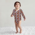 thumbnail image 4 of Xecao Pumpkin And Flying Bat1 Print Baby unisex-baby Cotton Long-sleeve Bodysuits-3 Months, 4 of 6