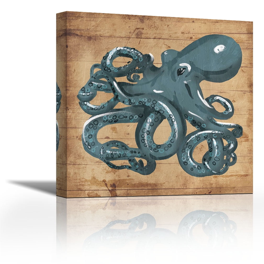 16X20 Inch Marine Octopus DIY Oil Painting Paint by Number Kit for Adult Kids