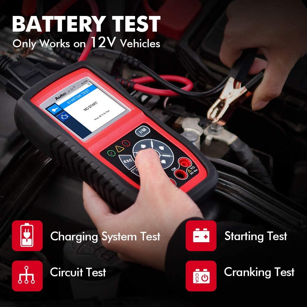 Autel AL539B OBD2 Scanner Car Code Reader Battery Test Auto Diagnostic Scan Tool 