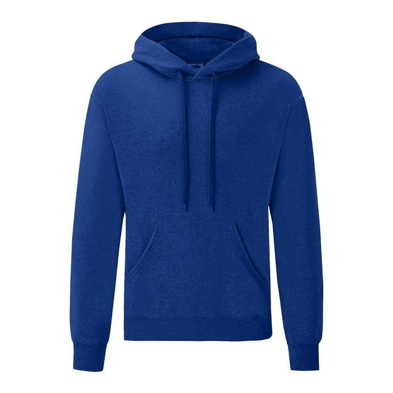 Qwertyu Pullover Hoodie Men Drawstring Hooded Solid Color Y2k Pocket  Lightweight Pullover Thin Mens Thin Hooded Sweatshirt Dark Blue XL