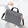 thumbnail image 3 of Water-Resistant Laptop Messenger Bag - Sleek Shoulder Tote for 15-Inch Laptops or Tablets, Padded Compartment and Adjustable Strap, 3 of 6