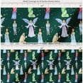 thumbnail image 2 of Soimoi Cotton Voile Fabric King & Angel Watercolor Print Fabric by Yard 42 Inch Wide, 2 of 7