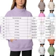 thumbnail image 3 of Leey-World Mock Neck Sweatshirt Girls Fall Oversized Turtleneck Lightweight Pullover Teens Long Sleeve Sweatshirts, 3 of 6
