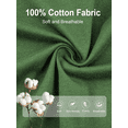 thumbnail image 5 of MAYFISH Men's Cotton Robe Short Sleeve Lightweight Summer Bathrobes for Men Zip up House Coat with Pockets(Loden Frost,Medium ), 5 of 6