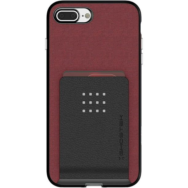 ghostek exec magnetic iphone 7 plus iphone 8 plus wallet case with card holder slot built in magnet is perfect for car mount and vent mounts 2016