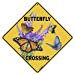 thumbnail image 3 of CROSSWALKS Butterfly Crossing 12" X 12" Aluminum Sign (X419), 3 of 7