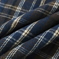 thumbnail image 3 of BiZtdJrK Men's Plaid Long Sleeve Shirts with Chest Pocket Big and Tall Button Down Shacket Jacket Going Out Tops, Navy, XXXXXL, 3 of 9