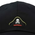 thumbnail image 2 of DALIX Pirate Hat Mens Womens Baseball Cap in Black, 2 of 7