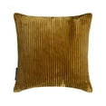 thumbnail image 5 of Gold Decorative Throw Pillow Covers 18"x18" | Modern Velvet Cushion Cover Striped | Ribbed Corduroy Velvet Pillowcases for Couch, Sofa Bedroom & Living Room, Modern Home Décor - Gold Lines, 5 of 12