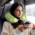 thumbnail image 6 of Disketp Kiwi Lemon Travel Pillow Memory Foam Neck Pillow Support Pillow for Camping, Sleeping Rest Cushion Airplane Pillow, 6 of 8