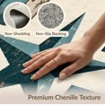 thumbnail image 6 of ODIKA 4'x6' Washable Area Rug Pet Friendly, Non-Shedding Teal Stars Farmhouse Vintage Plank Terracotta Round Distressed for Bedroom, Reading Nook, 6 of 7