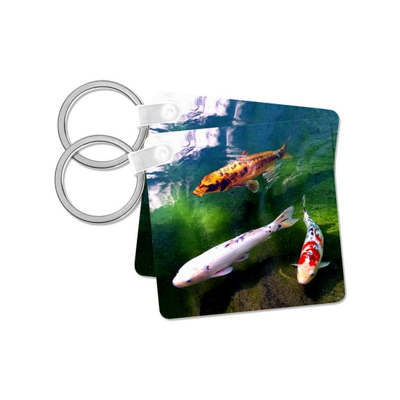 3dRose, Chinese Koi Carp Fish, set of 2 Key Chains