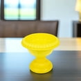 thumbnail image 1 of FUTUREORYY 4Pcs Yellow Urn Planter Plastic For Balcony Decoration 16.00X16.00X14.50Cm, 1 of 8