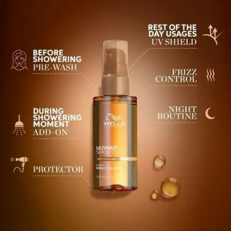 Wella Ultimate Smooth Miracle Oil Serum - 3.3 oz Nourishing Hair