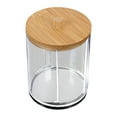 thumbnail image 1 of Fiudx Caja de Algodón Cosmético, Tarro de Almacenamiento con Tapa Transparente, Contenedor Apilable para Condimentos, Organizador de Escritorio para Baño, Diseño Compacto, Elegante Estelo Europeo, Fá, 1 of 2