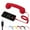 red, variant on Type-C Retro Telephone Style Landline Handle Receiver, Bluetooth Telephone Handset for Mobile Phone, Vintage Wired Plug in Handheld Cell Phone Receiver with Microphone