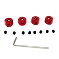 thumbnail image 2 of Adaptador de buje hexagonal de coche RC perfecl 4 piezas de aleación de aluminio 5 mm a 12 mm rojo, 2 of 7