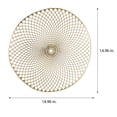 thumbnail image 5 of Home Details Set of Four Cut Out Round Place Mats, Gold, 5 of 5