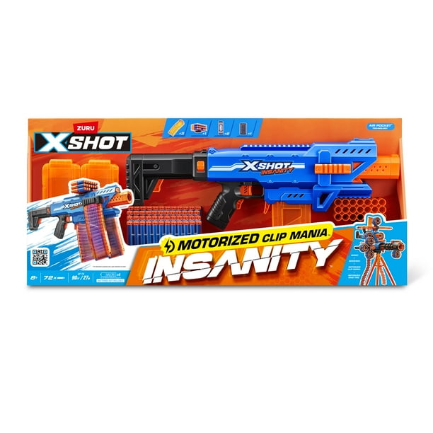 XSHOT Insanity Motorized Foam Blaster for Outdoor Parks - Walmart