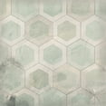 thumbnail image 3 of Vess, June Erica 12x12 Black Modern Framed Museum Art Print Titled - Hexagon Tile VII, 3 of 5