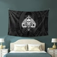 thumbnail image 4 of XMXT Wall Tapestry, Skeleton Ace Symbol Print Wall Decor Tapestry for Bedroom, 60 x 40 inches Black, 4 of 9