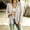 Gray, variant on Xdegoge Cardigan Sweaters for Women Lightweight Open Front Casual Loose Fit 3/4 Sleeve Cover Up Tops Flowy Spring Summer Vacation Lounge Everyday Wear