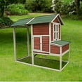 thumbnail image 4 of My Backyard Farm DDP-1732L Chicken Ranch Coop, Dark Red,  84 x 44.9 x 70.8-In. - Quantity 1, 4 of 7