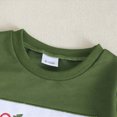 thumbnail image 7 of TOWED22 Toddler Girls Fall Winter Outfits Long Sleeve Cute Crewneck Top and High Joggers Pants 2pcs Set Clothes Clothing(Green,3-6 M), 7 of 7