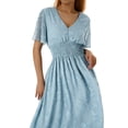thumbnail image 4 of Txlixc Vestido de playa de verano de manga corta Txlixc  moda, 4 of 9