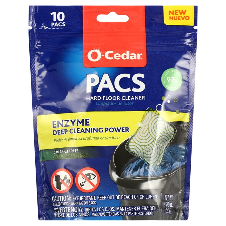 O-Cedar Citrus Scent Floor Cleaner, Natural Enzyme Formula Mop