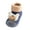 Blue, variant on Kids Toddler Baby Boys Girls Patchwork Warm Knit Soft Sole Rubber Shoes Socks Slipper Stocking Slippers Boys Size 5 Toddler Slippers 3-3.5 Years