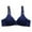 Dark Blue, variant on THDHVS Wireless Bras for Women,Sports Bras for Women,Lady's Nursing Bra Front Release Glossy Comfortable Breathable Bra Underwear No Rims