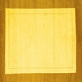 thumbnail image 1 of Ahgly Company Indoor Square Solid Yellow Modern Area Rugs, 8' Square, 1 of 4