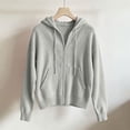 thumbnail image 5 of Odbmxy Hooded Sweaters for Women Cardigan Long Sleeve Fall Winter Zip up Knit Womens Sweaters Plus Size with Pockets, 5 of 5