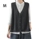 thumbnail image 3 of Qarigey Suéteres Chaleco Cuello en V Gris oscuro Sin mangas Pecho Chaleco Ropa Mujeres Damas Niñas Primavera Vestir Accesorio Camisetas sin mangas, 3 of 6