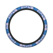 XMXY Car Steering Wheel Cover, Games Area Gamer Zone Non-Slip Jeep Truck Universal Elastic Steering Wheel Protector 15 inch