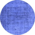 thumbnail image 1 of Ahgly Company Indoor Round Persian Blue Bohemian Area Rugs, 8' Round, 1 of 4
