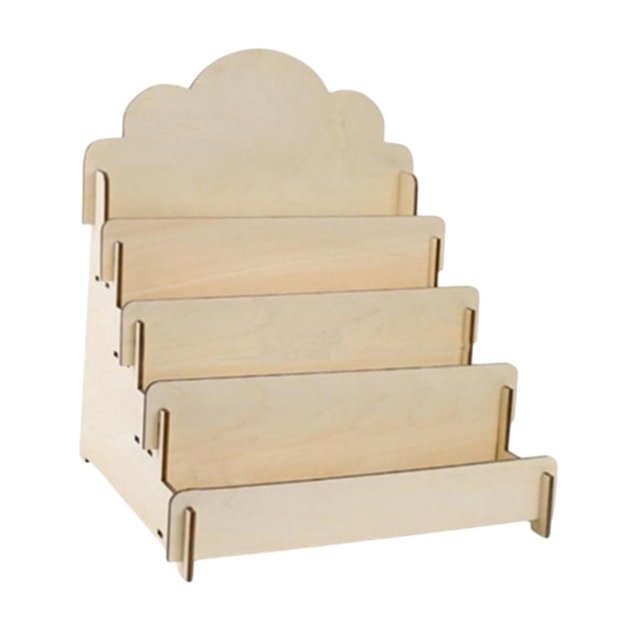 Expositor de tarjetas de felicitación, estante para tarjetas de colección, armarios de 4 niveles, organizador de decoración, soporte de exhibición de 40 x 264 x 41 cm