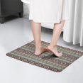 thumbnail image 4 of Boho Blue Ethnic with Star Motifs Flannel Non Slip Door Rugs,Washable Door Mats Indoor,Decorative Door Mats,Dirt-Resistant and Absorbent Doormat for Entrance,Bedroom,Kitchen,Bathroom,23.5"x16", 4 of 5