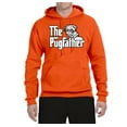thumbnail image 2 of Wild Bobby,The Pugfather Funny Godfather Movie Logo Pug Parody, Father's Day, Unisex Graphic Hoodie Sweatshirt, Orange, Medium, 2 of 3