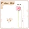 thumbnail image 2 of Uxcell 10 piezas de flores de bola de crisantemo artificial, ramo de flores de crisantemo falso de seda para decoración de hogar, jardín, boda y fiesta, rosa oscuro, 2 of 7